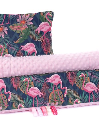 Komplet Kocyk Minky 75x100cm z poduszką  n052, Baby Love Decor