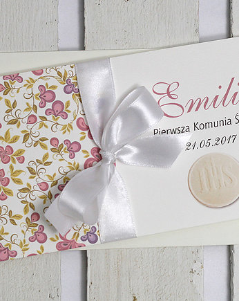 zaproszenia komunijne  - ornament, Studio Mini Forma