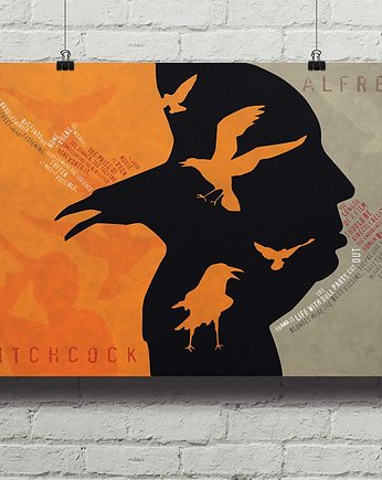 Alfred Htichcock - plakat z cytatami, minimalmill