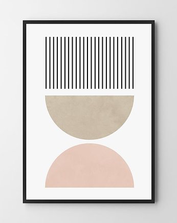 Plakat Boho geometria pastele, HOG STUDIO
