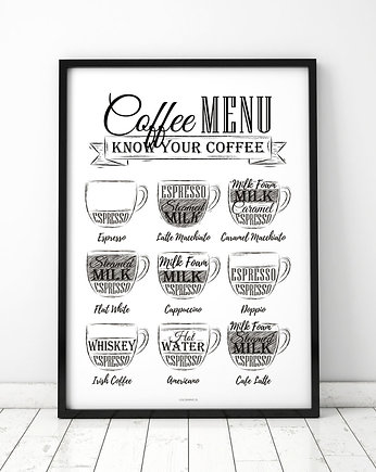 Plakat Coffee MENU, COLORMINT