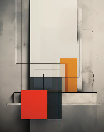 Plakat abstrakcyjny pt. Kolor w przestrzeni V, Manon