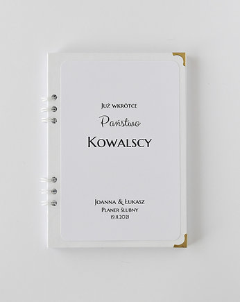 Planer ślubny organizer terminarz planner biel N, Papiernik