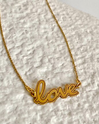 Naszyjnik LOVE srebro 925 pozłacane, Coccola JEWELLERY