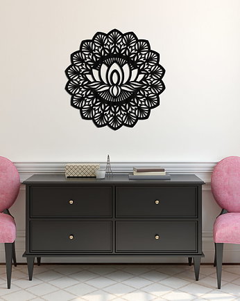 AŻUROWA DEKORACJA ŚCIENNA 3D, MANDALA, YOGA, PIĘKNY, dekoracyjny panel, ORNAMENTI