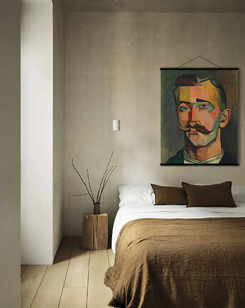 Duży obraz na płótnie - Portret mężczyzny - Auguste Herbin, Dekoracje PATKA Patrycja Kita