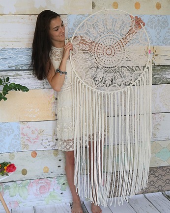 Łapacz snów kremowy vintage rozmiary, Made of Weaves