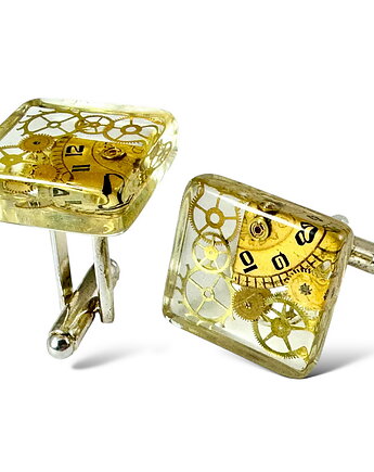 Spinki do mankietów - MAN'S PRECIOUS 7 -unikat handmade, DROBINY CZASU