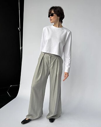 Longsleeve Mood short white, Patchouli