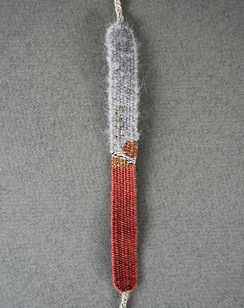 Bransoletka tkana ręcznie - sunset, Słońcem Tkane