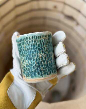 Pojemnik na pędzle i pojemnik na długopisy, pojemnik na biurko, Joanna Serafin design