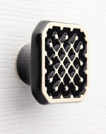 Gałka do mebli, czarna, wz.7, pracowniazona