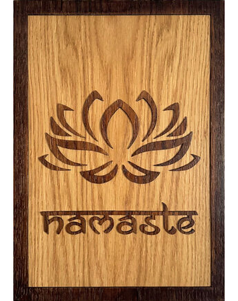 Drewniany obraz Namaste, Woodbe