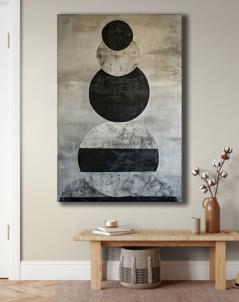 Geometria natury - Obraz na płótnie - Druk Blejtrama, Minimalizm, Loft #101, Black Sapphire Art