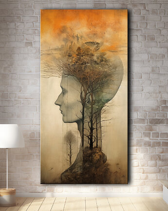 Melancholia - Obraz na płótnie - Druk, Blejtrama - Impresjonizm, Loft #12, Black Sapphire Art