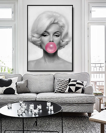 MARILYN Monroe WITH BUBBLE GUM - dekoracja, Dekoracje PATKA Patrycja Kita