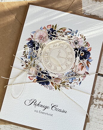 Kartka ręcznie robiona z okazji przejścia na emeryturę, emerytura A5, sorte