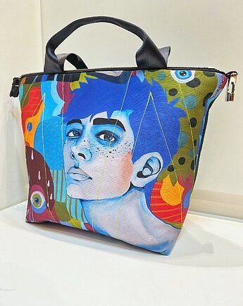 Art MIMA bag SHORT & Marcina Painty print, MIMAbags