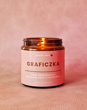 Świeczka sojowa GRAFICZKA, SOy
