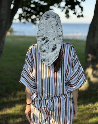 Rose crochet  scarf large