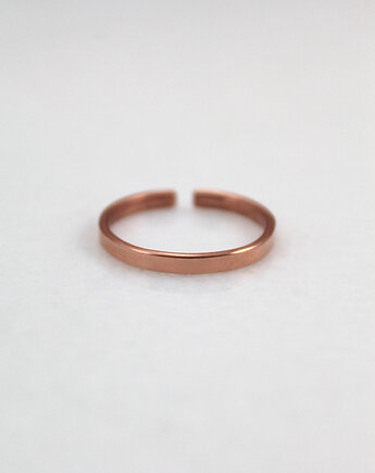 Gładka - miedziana obrączka - różne rozmiary, Caltha