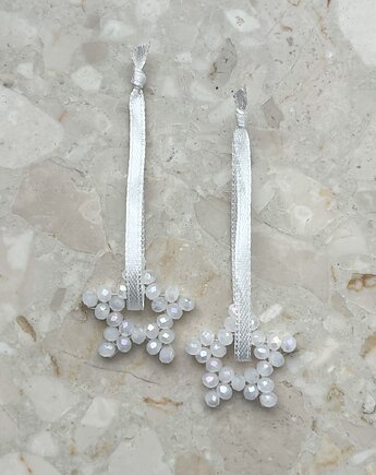 WINTER GLOW Crystal White  zawieszka bombka 2 sztuki, MUN Island