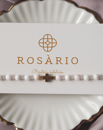 Bransoletka różańcowa  jasna, ROSARIO