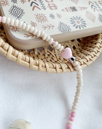 Charms do telefonu  CREAMY PINK heart, NOMAD