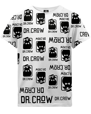 T-shirt Boy DR.CROW Logo Biała, DrCrow