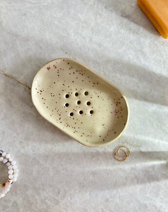 Ceramiczna Mydelniczka -piaskowy beż, Och ceramika