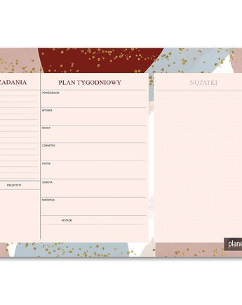 Biuwar na biurko A3 Girl Power Tygodniowy + Lista zadań, Planerum
