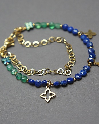 Lapis lazuli and green onyx - Szlachetna kolekcja, KiKa pracownia