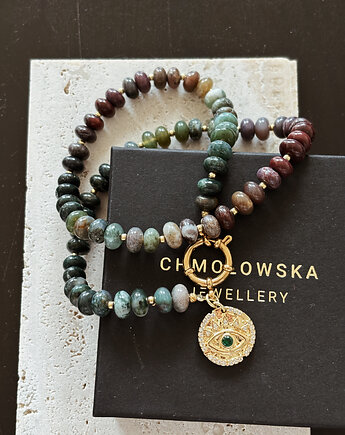 Naszyjnik Agat Indyjski Oko Proroka, Chmolowska Jewellery