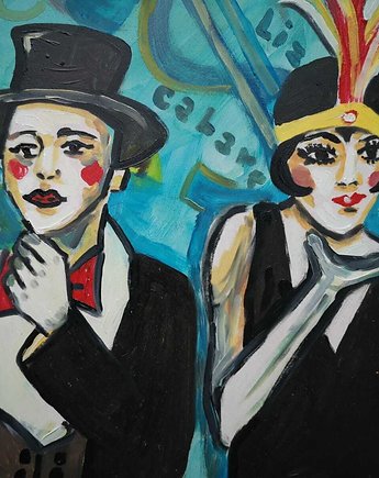 Obraz do salonu portret cabaret liza Minnelli money, alice oil on canvas