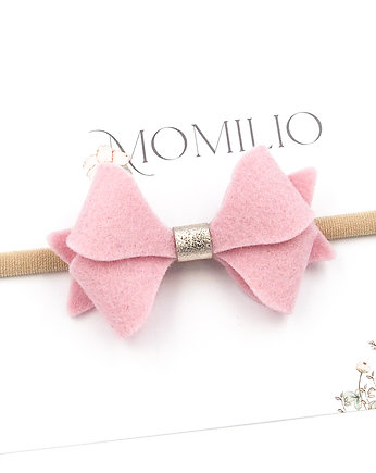 Opaska do włosów Butterfly Bow Maxi Pink, Momilio