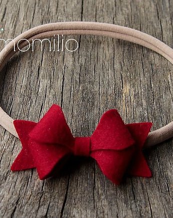 Opaska do włosów Butterfly Bow Dark Red, Momilio