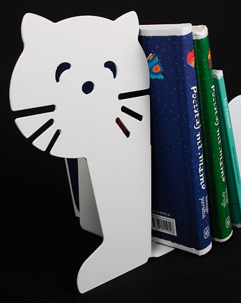 Podpórka do książek kot biały, Bastama