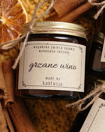 GRZANE WINO - świeca sojowa 120ml, kaktusia