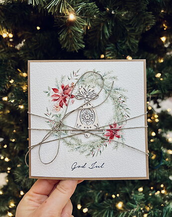 Wyjątkowa ręcznie robiona kartka świąteczna na Boże Narodzenie, sorte