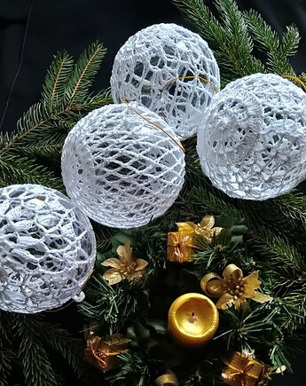 Bombki szydełkowe zestaw 2, eulalia