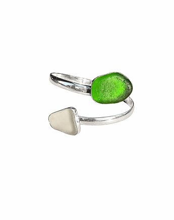 Open Bracelet Doubletrouble Silver 925, bluewavestudio