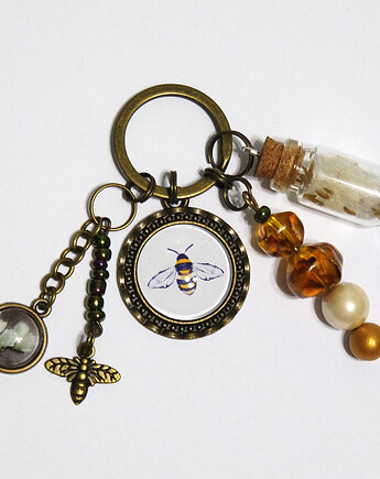 Breloczek - Pszczoła, magnolia, yenoo