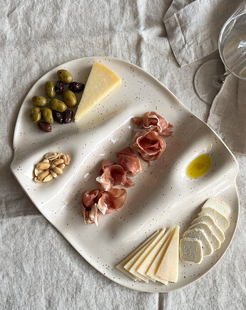 Taca na przekąski WAVY no. 2 beż, PUKKI concept