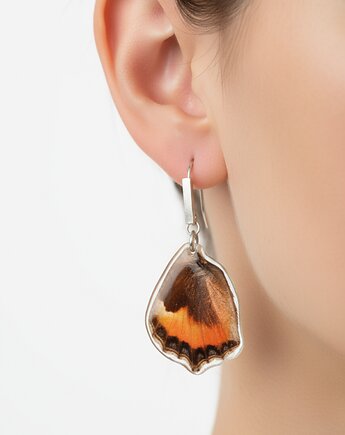 Kolczyki motyle rusałka osetnik, kwiaty biżuteria