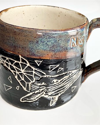 Kubek ceramiczny "Wieloryb", NG Autorska bizuteria ceramiczna