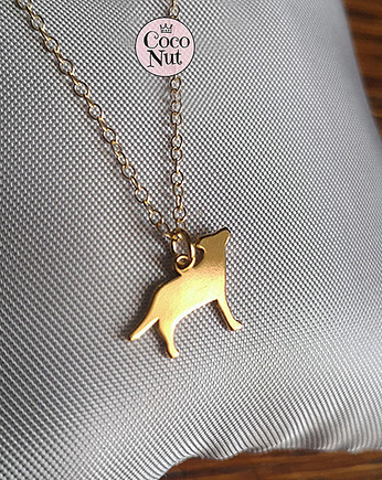 WILK - złocony wisiorek na łańcuszku, COCONUT