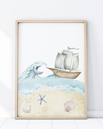 Plakat Statek P392, Yoko Design