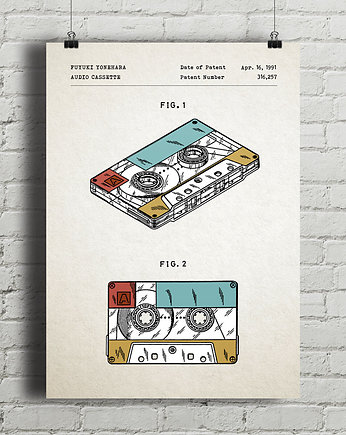 Plakat Kaseta - patent, minimalmill