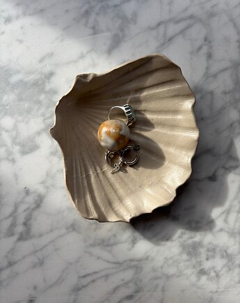Handmade Muszelka na Biżuterię Palo Santo Ceramiczna Beżowa, Maison Fragile