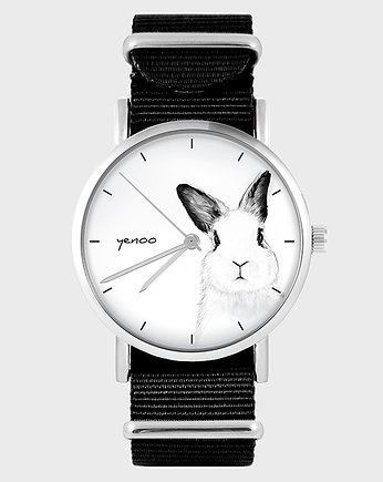 Zegarek yenoo - Królik - czarny, nato, yenoo